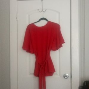 Red Blouse Size XL
